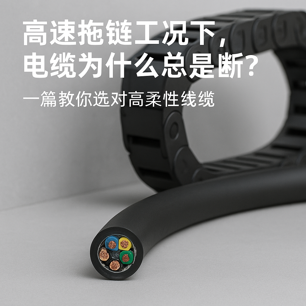 高速拖链工况下，，电缆为什么总是断？？？？一篇教你选对高柔性线缆
