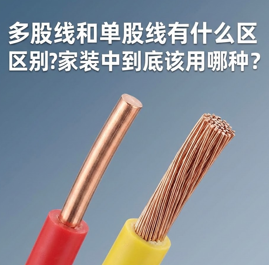 家装电线选单股(BV)照旧多股(BVR)？？